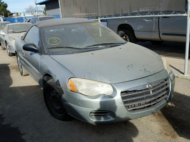 1C3EL45R65N561622 - 2005 CHRYSLER SEBRING GREEN photo 1