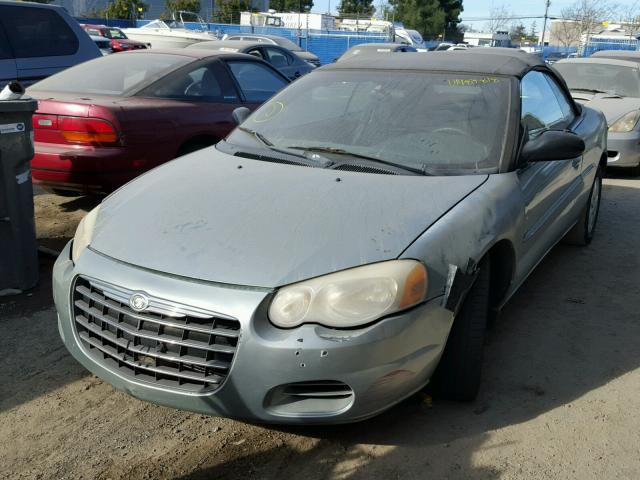 1C3EL45R65N561622 - 2005 CHRYSLER SEBRING GREEN photo 2