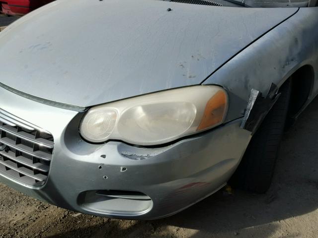 1C3EL45R65N561622 - 2005 CHRYSLER SEBRING GREEN photo 9