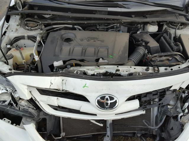 5YFBU4EE2CP057514 - 2012 TOYOTA COROLLA BA WHITE photo 7