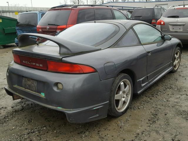 4A3AK44Y8XE040665 - 1999 MITSUBISHI ECLIPSE GS GRAY photo 4