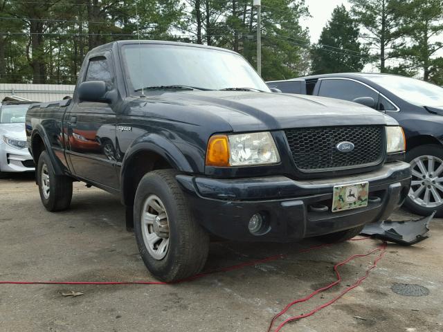 1FTYR10U81PB74277 - 2001 FORD RANGER BLACK photo 1