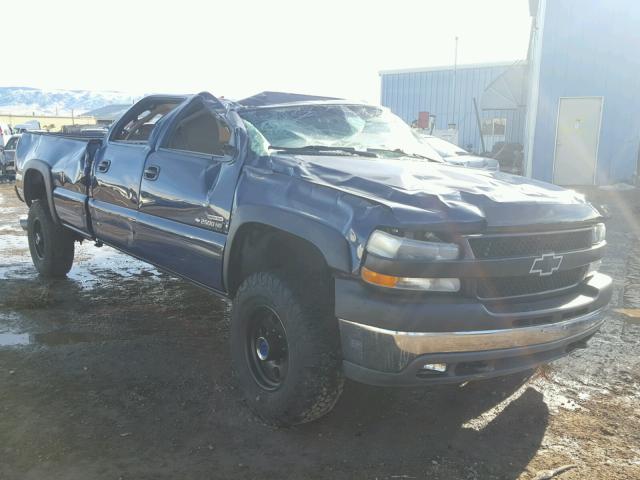 1GCHK23122F163276 - 2002 CHEVROLET SILVERADO BLUE photo 1