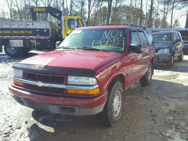 1GNDT13X93K117695 - 2003 CHEVROLET BLAZER RED photo 9