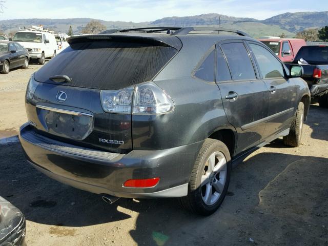 JTJGA31U060065208 - 2006 LEXUS RX 330 BLACK photo 4