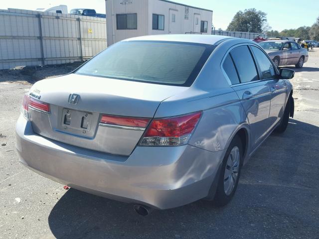 1HGCP2F34BA151427 - 2011 HONDA ACCORD LX SILVER photo 4