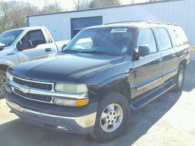 3GNEC16T61G221269 - 2001 CHEVROLET SUBURBAN C BLACK photo 2