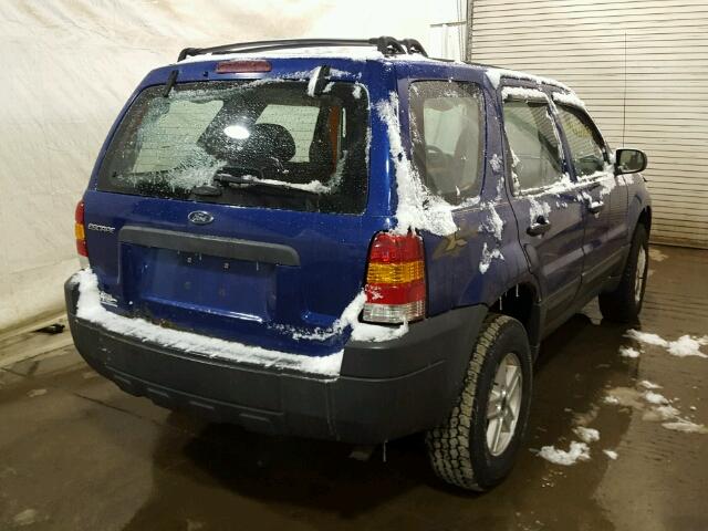 1FMYU92Z15KD28557 - 2005 FORD ESCAPE XLS BLUE photo 4