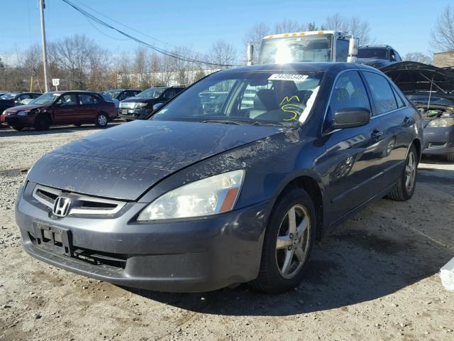 1HGCM56785A163579 - 2005 HONDA ACCORD EX BLACK photo 2