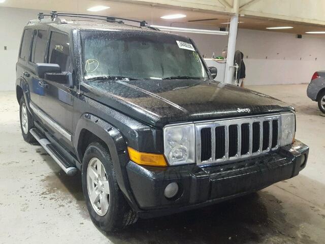 1J8HH58276C365810 - 2006 JEEP COMMANDER BLACK photo 1