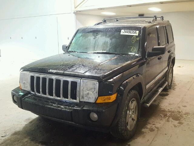 1J8HH58276C365810 - 2006 JEEP COMMANDER BLACK photo 2