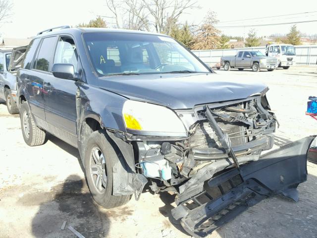 2HKYF18704H621806 - 2004 HONDA PILOT EXL GREEN photo 1