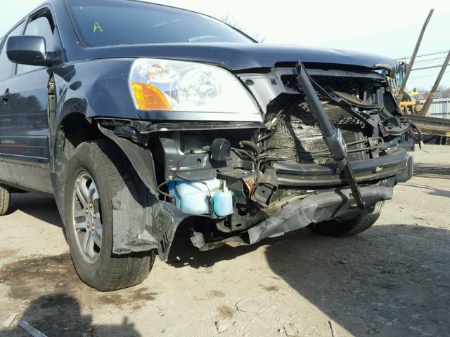 2HKYF18704H621806 - 2004 HONDA PILOT EXL GREEN photo 10