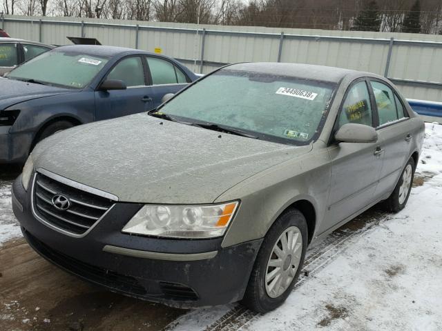 5NPET46C99H411774 - 2009 HYUNDAI SONATA GLS GREEN photo 2