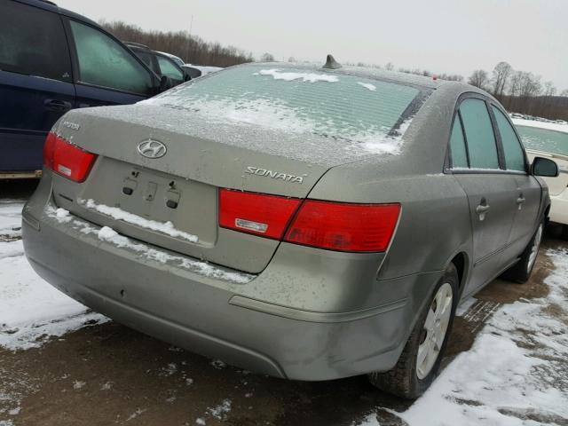 5NPET46C99H411774 - 2009 HYUNDAI SONATA GLS GREEN photo 4