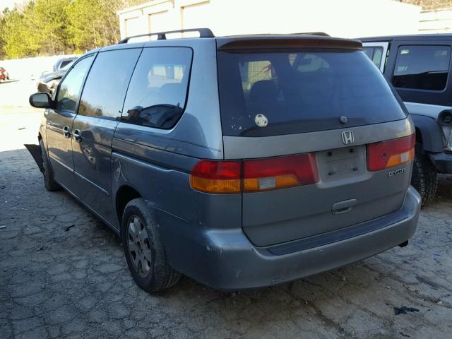 5FNRL18642B002139 - 2002 HONDA ODYSSEY EX GREEN photo 3