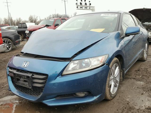 JHMZF1D60BS008020 - 2011 HONDA CR-Z EX BLUE photo 2