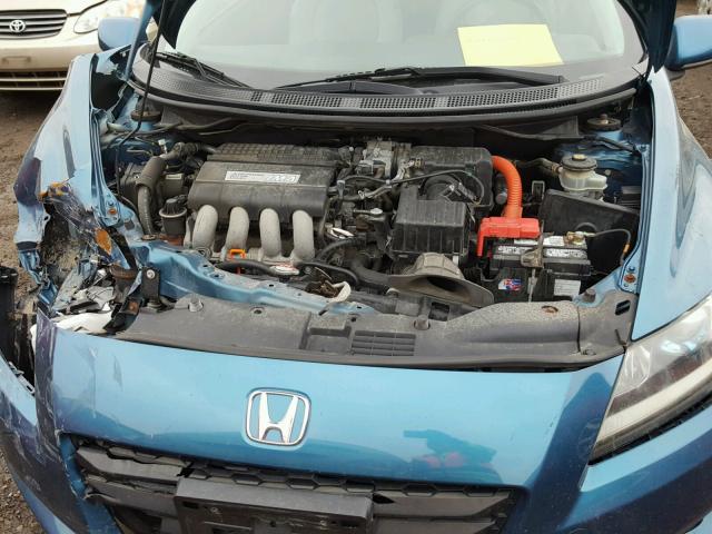 JHMZF1D60BS008020 - 2011 HONDA CR-Z EX BLUE photo 7