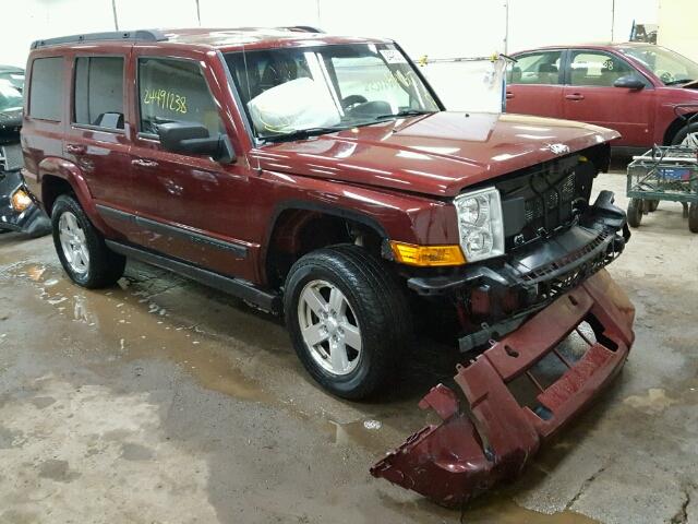 1J8HG48K17C604492 - 2007 JEEP COMMANDER MAROON photo 1