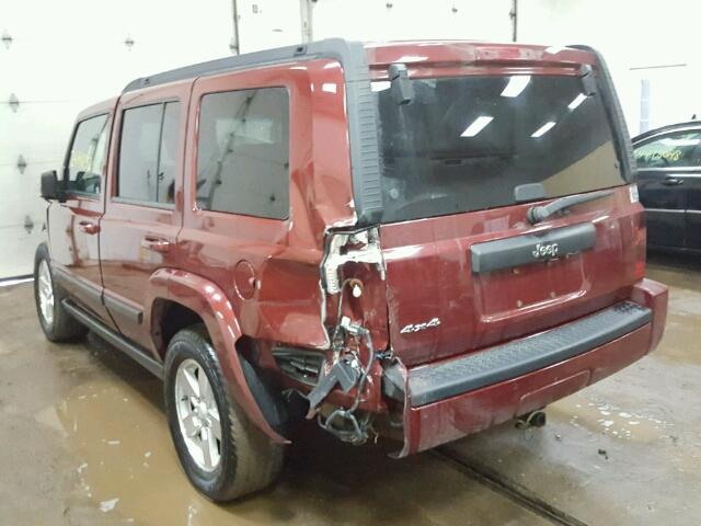 1J8HG48K17C604492 - 2007 JEEP COMMANDER MAROON photo 3