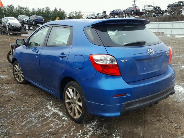 2T1ME4EE7AC006013 - 2010 TOYOTA COROLLA MA BLUE photo 3