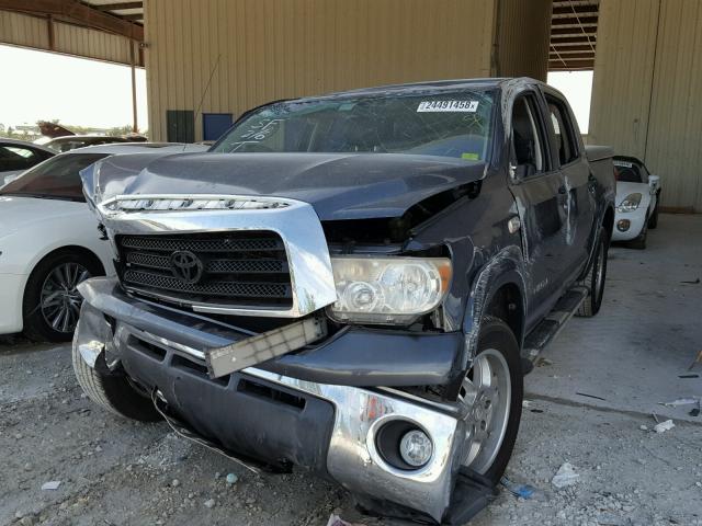 5TFEV54198X059462 - 2008 TOYOTA TUNDRA CRE CHARCOAL photo 2