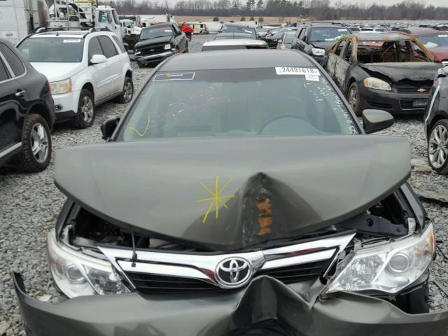 4T4BF1FK0ER407095 - 2014 TOYOTA CAMRY L GREEN photo 7