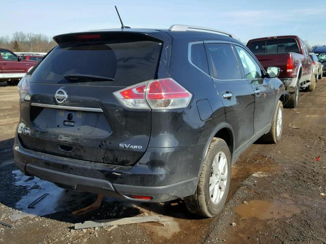 KNMAT2MVXGP706164 - 2016 NISSAN ROGUE S BLACK photo 4