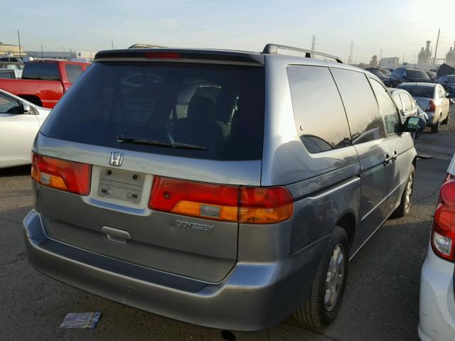 2HKRL18642H506045 - 2002 HONDA ODYSSEY EX GRAY photo 4