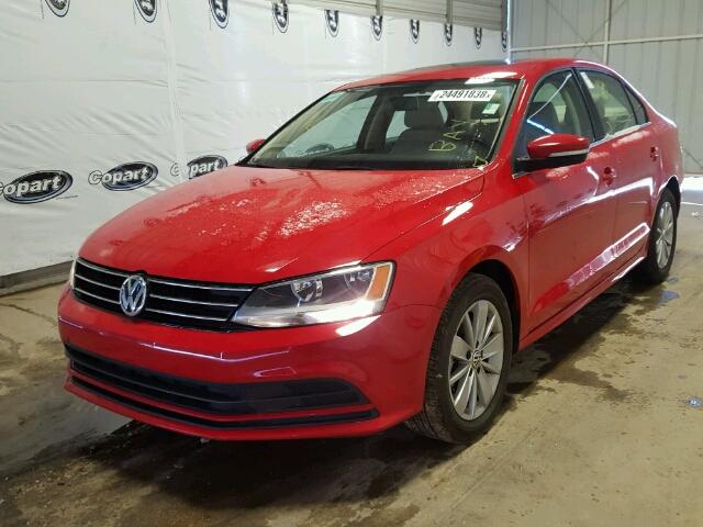 3VWLA7AJ6FM336152 - 2015 VOLKSWAGEN JETTA TDI RED photo 2