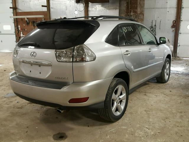 2T2HK31U87C043027 - 2007 LEXUS RX 350 SILVER photo 4