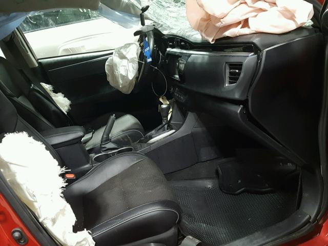 2T1BURHE8FC353330 - 2015 TOYOTA COROLLA L RED photo 5