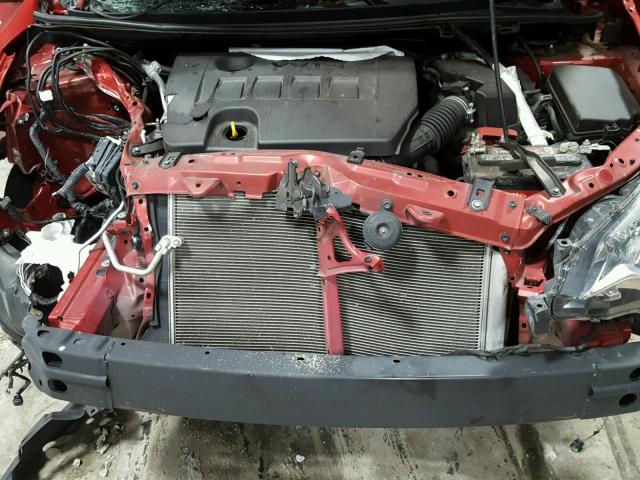 2T1BURHE8FC353330 - 2015 TOYOTA COROLLA L RED photo 7