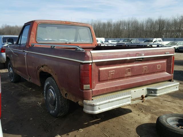 1FTCF10F5DLA05530 - 1983 FORD F100 MAROON photo 3