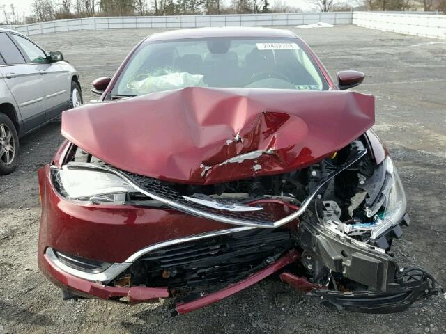 1C3CCCAB5FN716379 - 2015 CHRYSLER 200 LIMITE MAROON photo 7