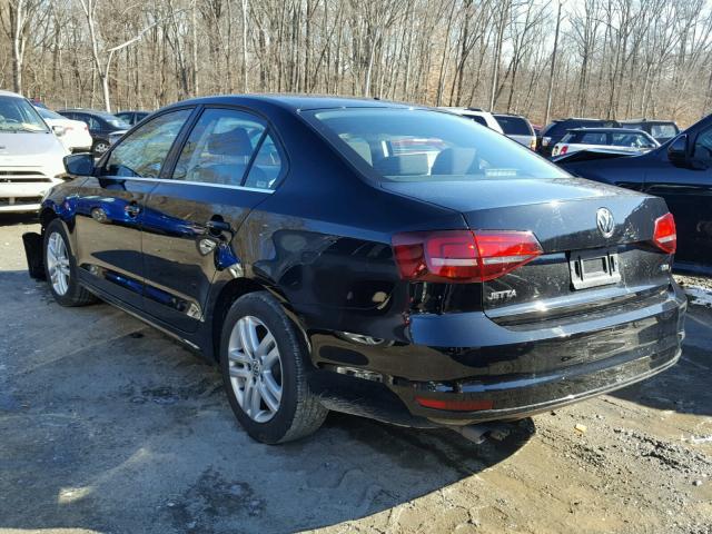 3VW2B7AJ9HM340448 - 2017 VOLKSWAGEN JETTA S BLACK photo 3