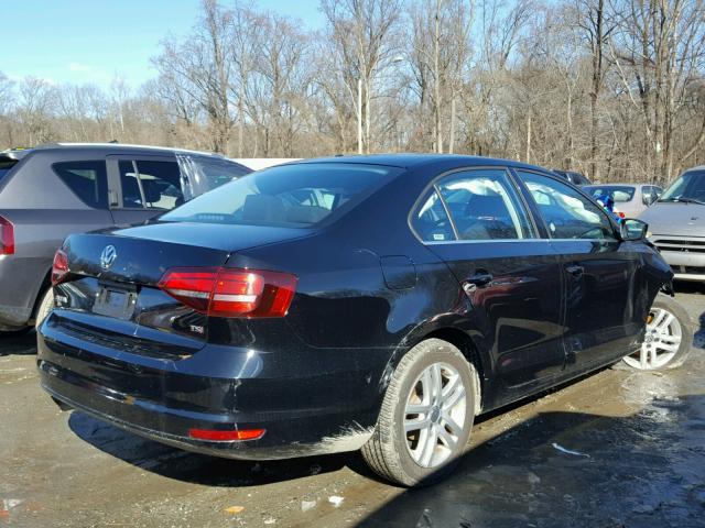 3VW2B7AJ9HM340448 - 2017 VOLKSWAGEN JETTA S BLACK photo 4