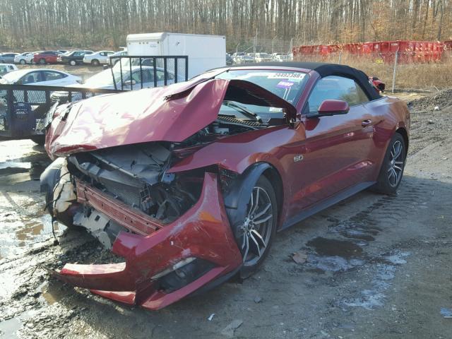 1FATP8FFXH5254824 - 2017 FORD MUSTANG GT RED photo 2