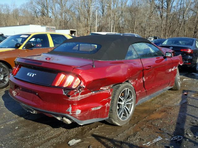 1FATP8FFXH5254824 - 2017 FORD MUSTANG GT RED photo 4