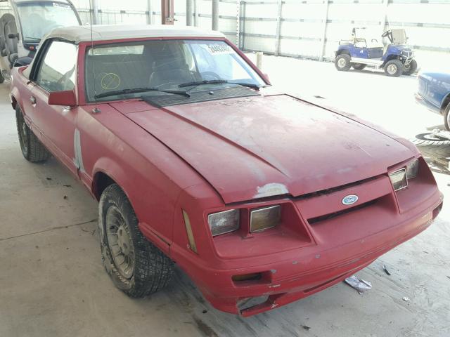 1FABP27M7FF152426 - 1985 FORD MUSTANG LX RED photo 1