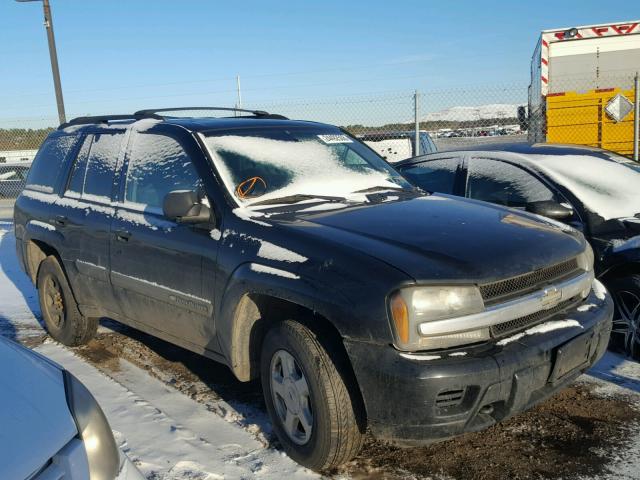 1GNDT13S832122715 - 2003 CHEVROLET TRAILBLAZE BLACK photo 1