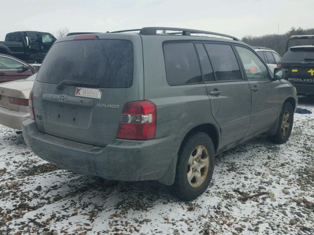 JTEGD21AX60144455 - 2006 TOYOTA HIGHLANDER GRAY photo 4