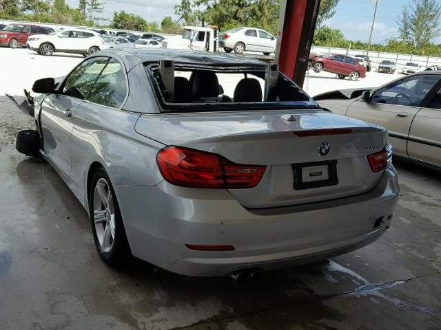 WBA3V5C58FP751508 - 2015 BMW 428 I ლურჯი ფოტო 3