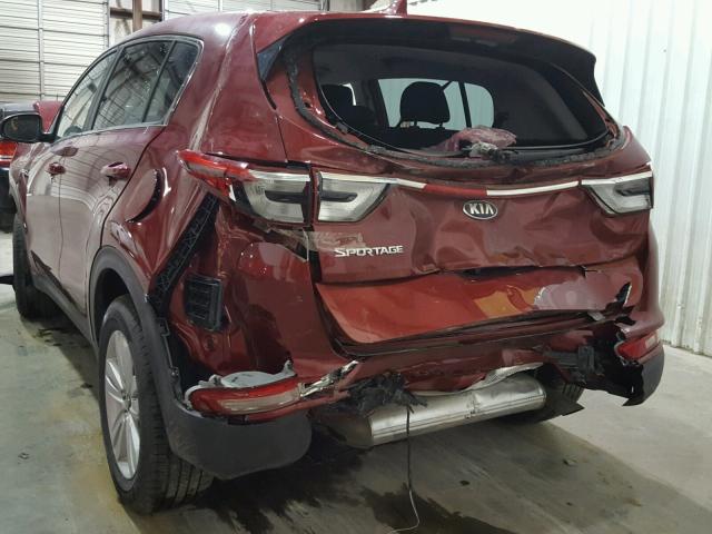 KNDPMCAC3J7327529 - 2018 KIA SPORTAGE L RED photo 9