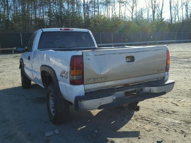 1GCHK24U11E125549 - 2001 CHEVROLET SILVERADO WHITE photo 3