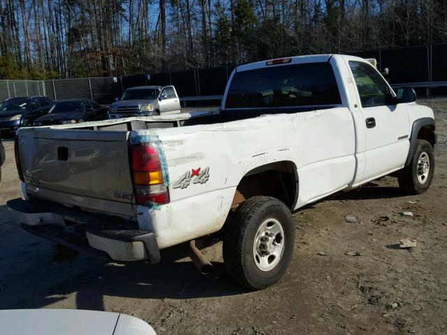 1GCHK24U11E125549 - 2001 CHEVROLET SILVERADO WHITE photo 4