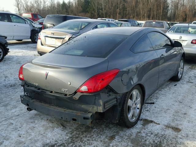 1G2ZH17NX94142938 - 2009 PONTIAC G6 GT GRAY photo 4