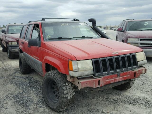 1J4GZ58YXTC184467 - 1996 JEEP GRAND CHER RED photo 1