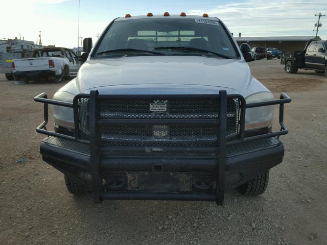 3D7MX48A07G773127 - 2007 DODGE RAM 3500 S WHITE photo 9