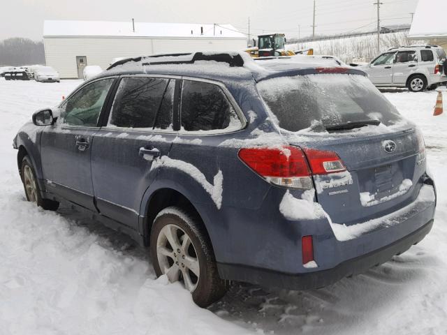 4S4BRCCC8D3250592 - 2013 SUBARU OUTBACK 2. BLUE photo 3